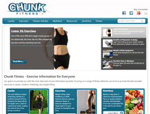Tablet Screenshot of chunkfitness.com
